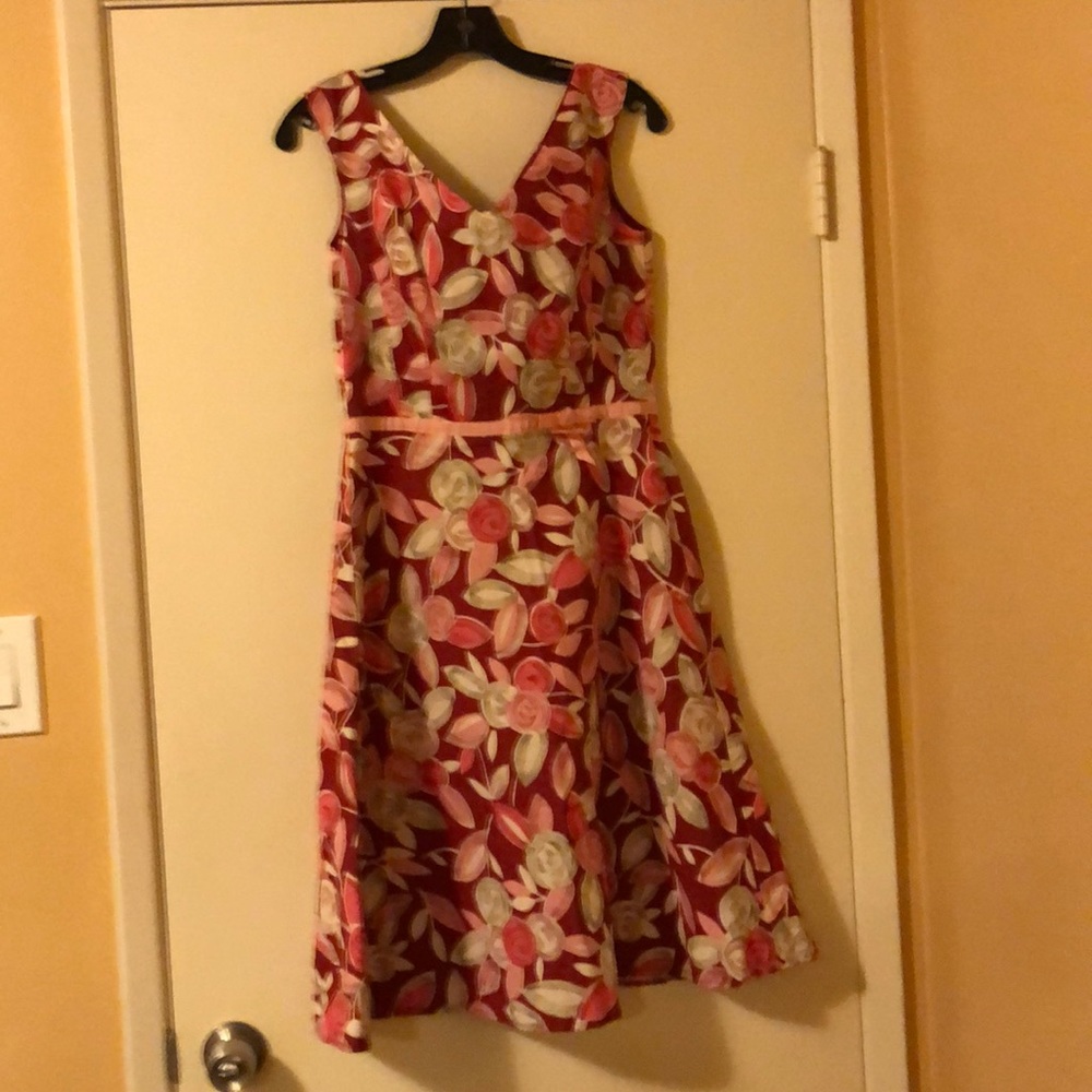 J. G. Hook Red/pink floral sun dress